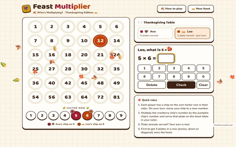 Screenshot of Feast Multiplier in the middle of a game
