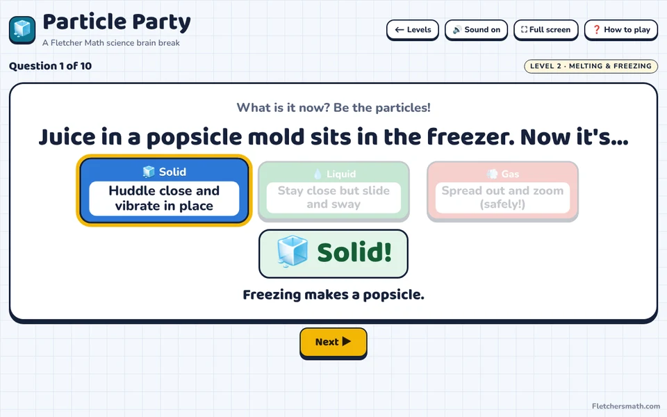 Screenshot of Particle Party