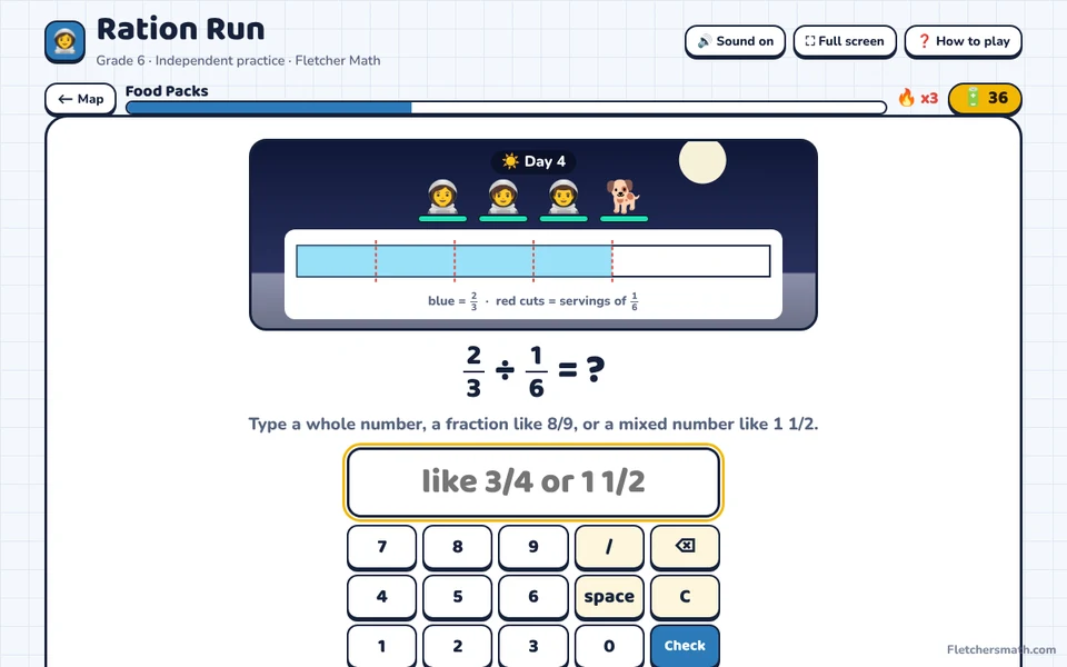 Screenshot of Ration Run