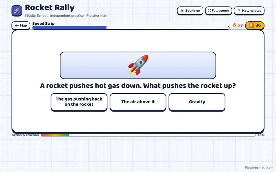 Screenshot of Rocket Rally
