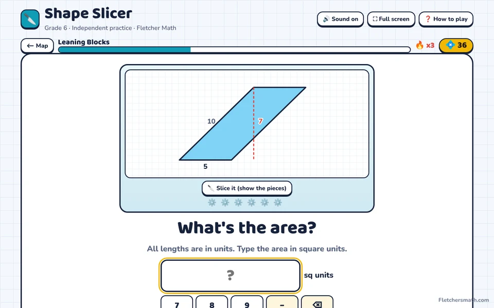 Screenshot of Shape Slicer